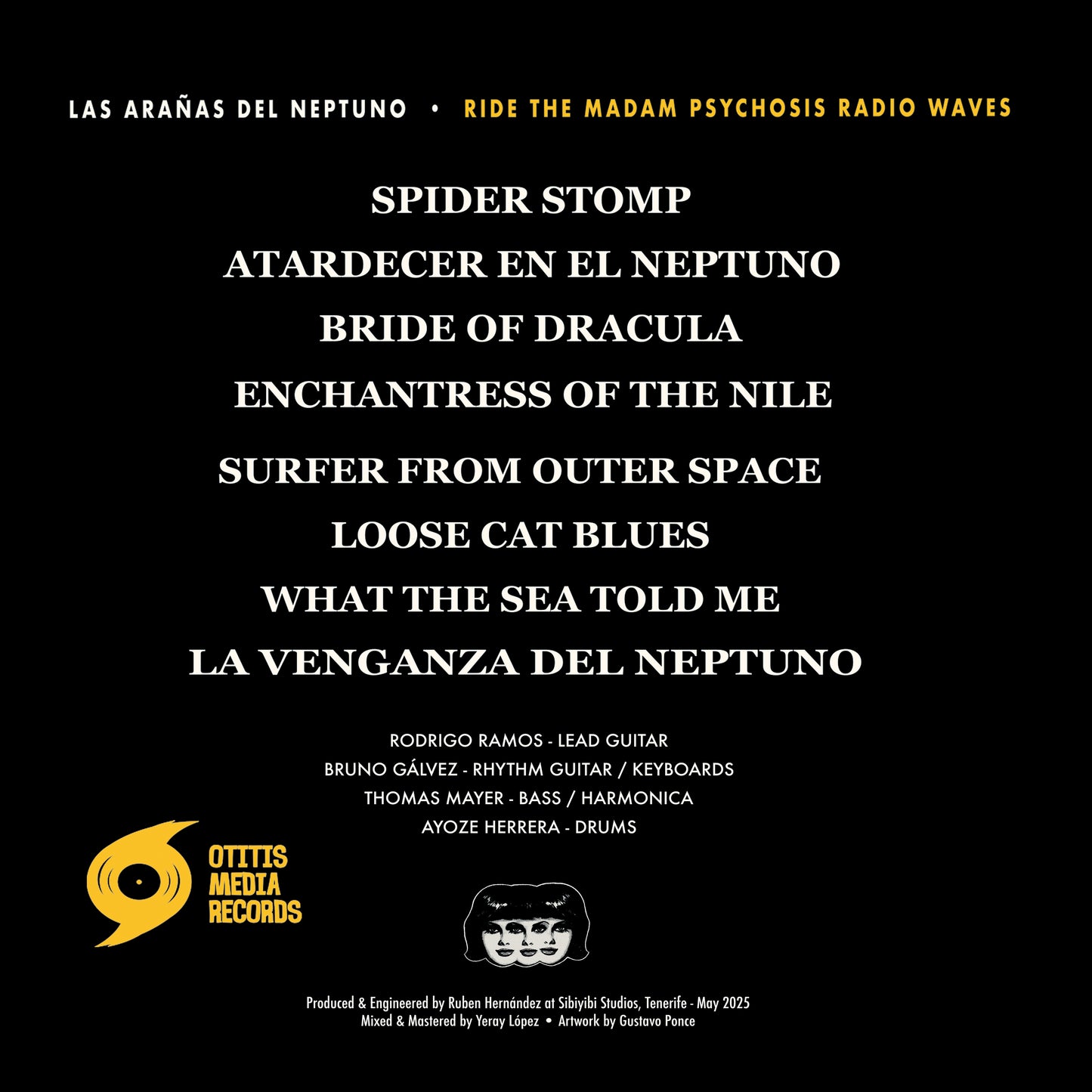 OMR-116 Las Aranas Del Neptuno “Ride The Madam Psychosis Radio Waves” CD (Available Now)