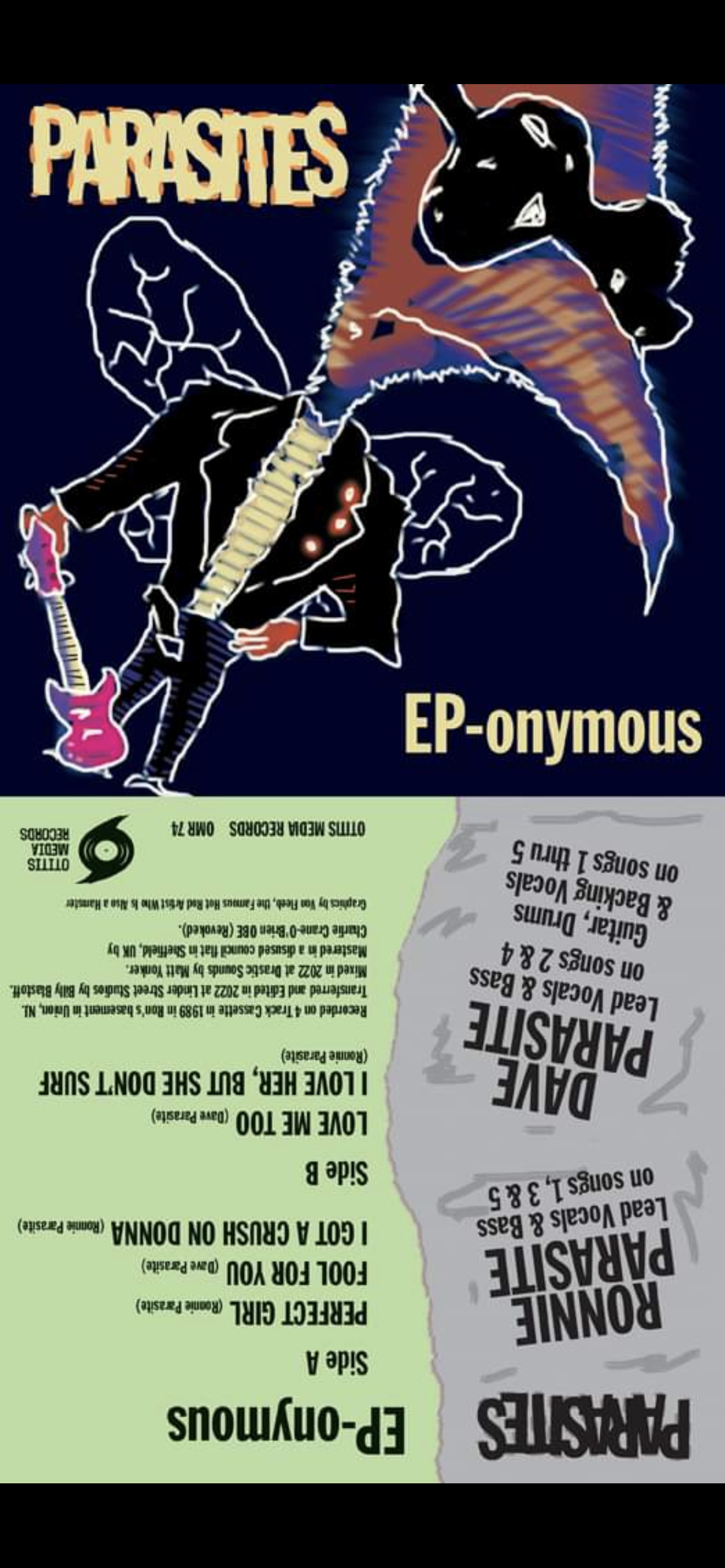 OMR-074 PARASITES “EP-onymous” 7 inch Vinyl (Random Colored)