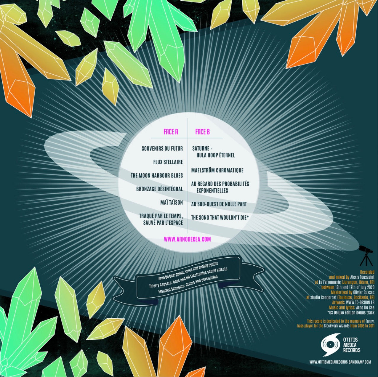 OMR-027 ARNO DE CEA & THE CLOCKWORK WIZARDS “Retrofuturisme Vol. 2” 12 inch Vinyl LP (Random Color Vinyl)
