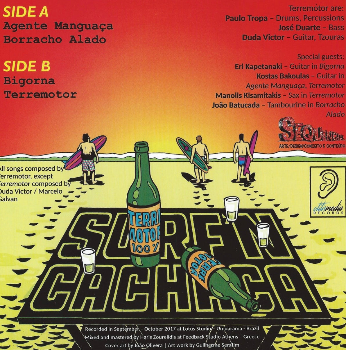 OMR-002 TERREMOTOR “Surf n’ Cachaca” 7 inch Vinyl EP (Random Colored Vinyl)
