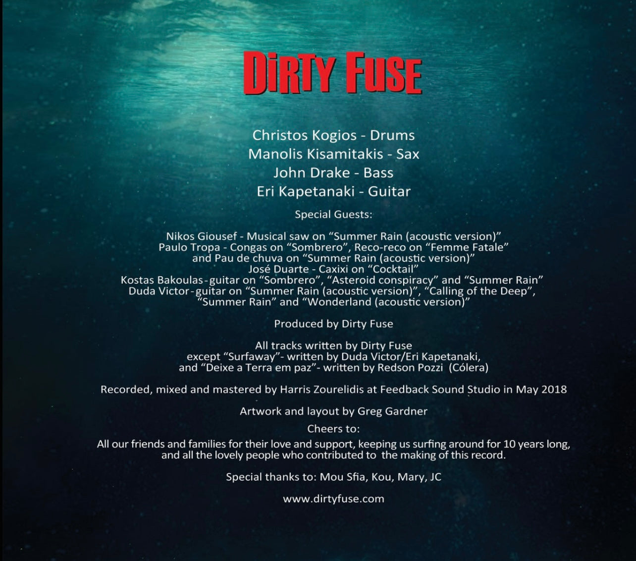 OMR-006 DIRTY FUSE “Calling of The Deep” CD