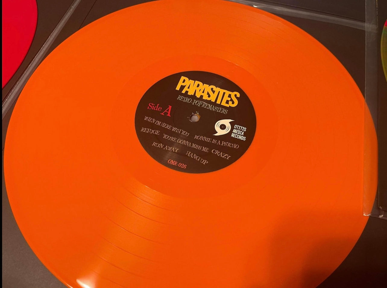 OMR-026 PARASITES “Retro-Pop Remasters” 12 inch Vinyl LP (Red,Yellow,Orange,Mint Green, Baby Blue Colored Vinyl)