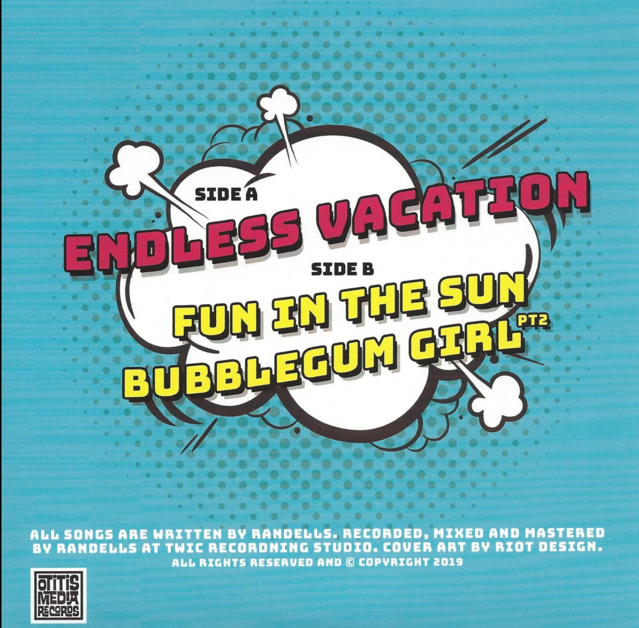 OMR-013 RANDELLS “Endless Vacation” 7 inch EP (Bubblegum Pink/Black Vinyl)