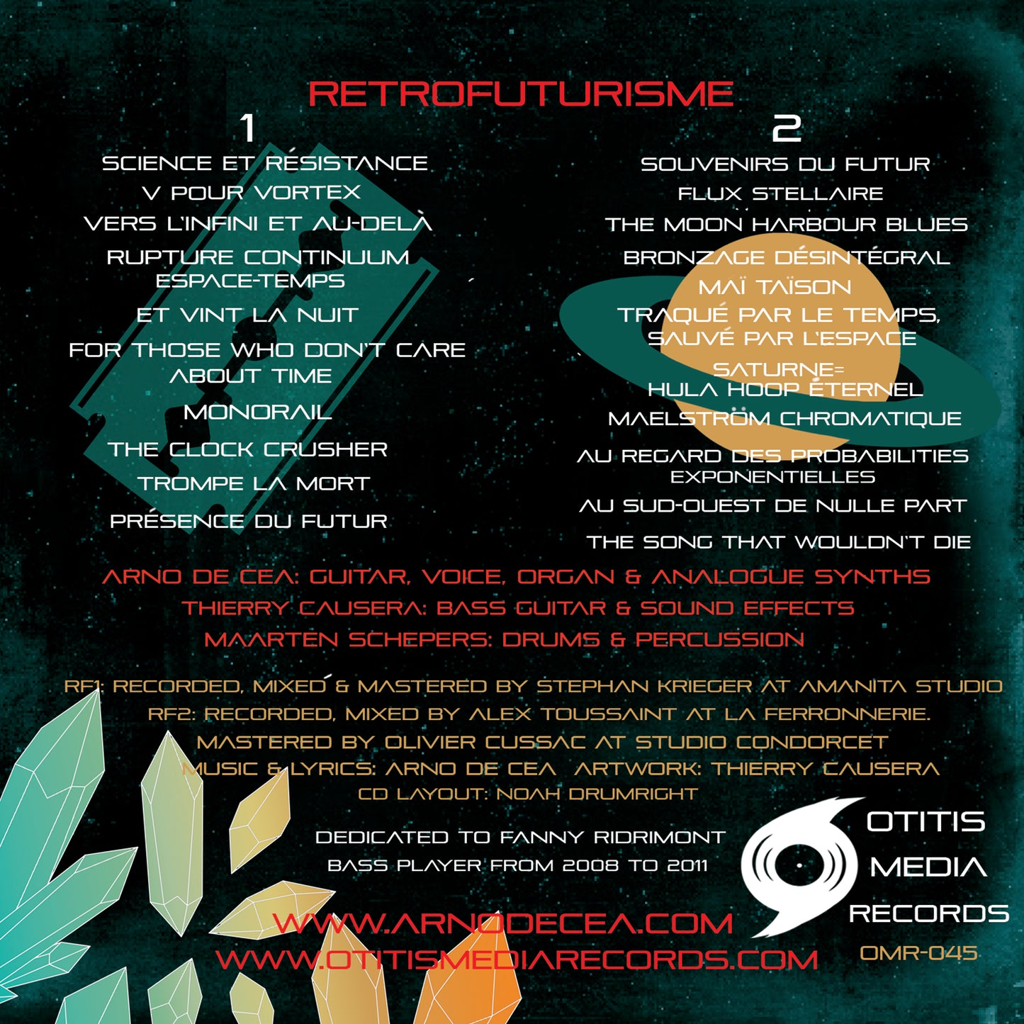 OMR-045 Arno De Cea & The Clockwork Wizards "Retrofuturisme 1 & 2" CD