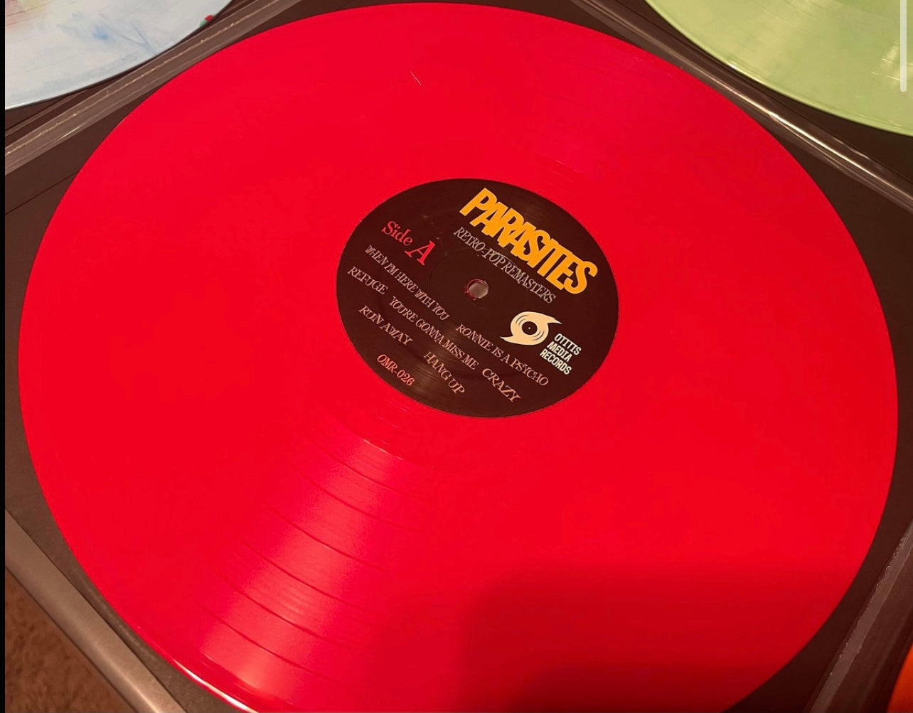 OMR-026 PARASITES “Retro-Pop Remasters” 12 inch Vinyl LP (Red,Yellow,Orange,Mint Green, Baby Blue Colored Vinyl)