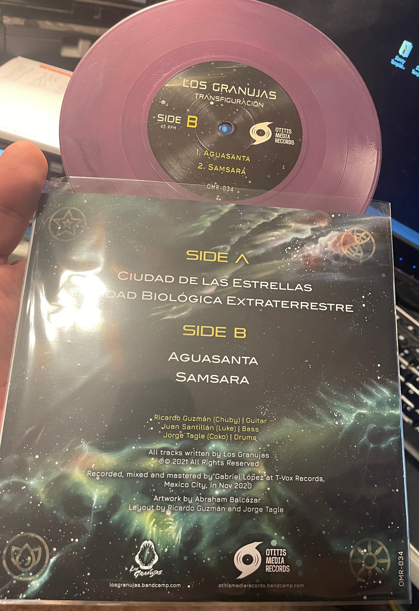 OMR-034 Los Granujas “Transfiguracion” 7 inch EP (Colored Vinyl)