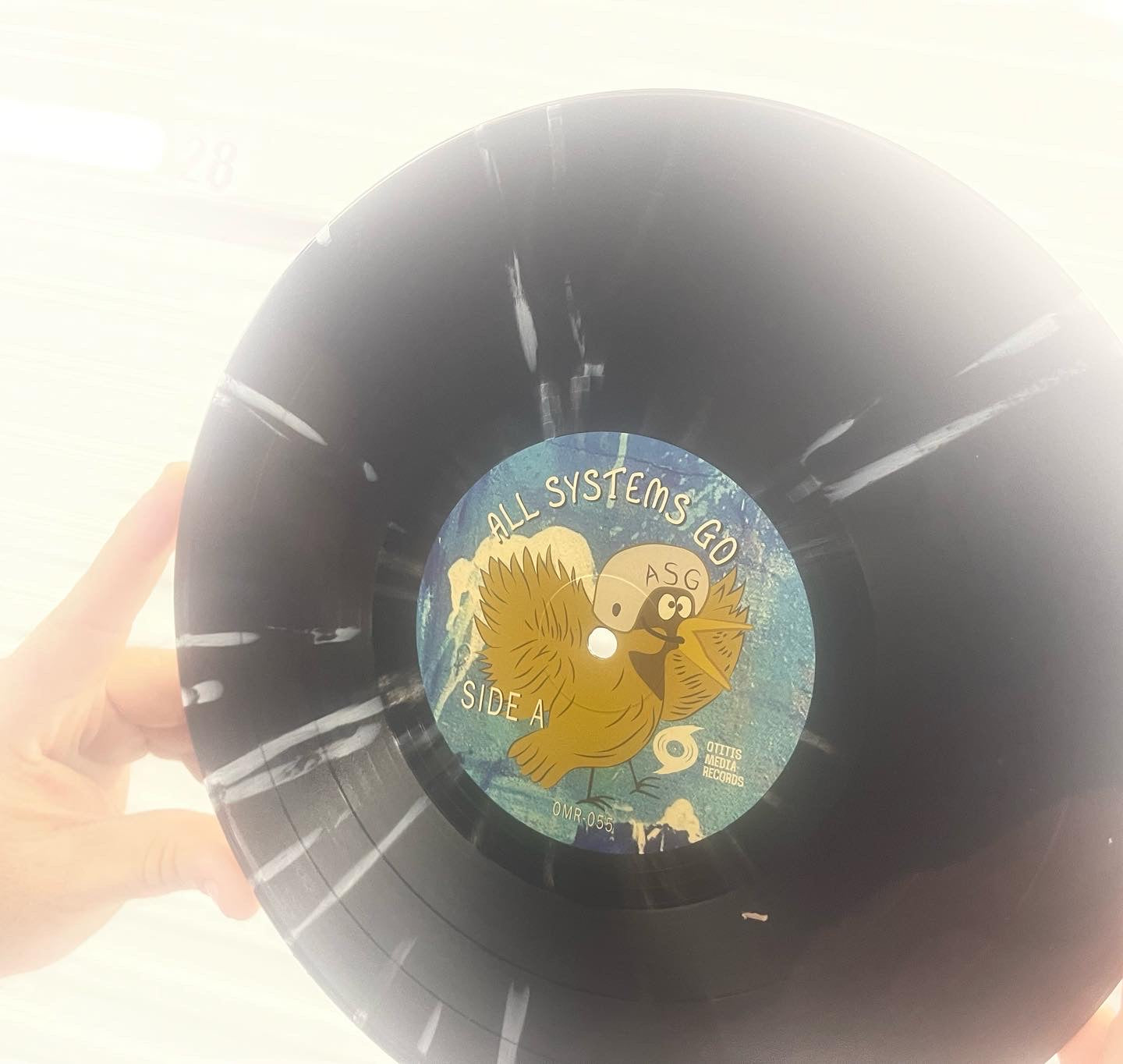 OMR-055 All Systems Go “The Waiting Room” 10” Vinyl (Black w/White Splatter)