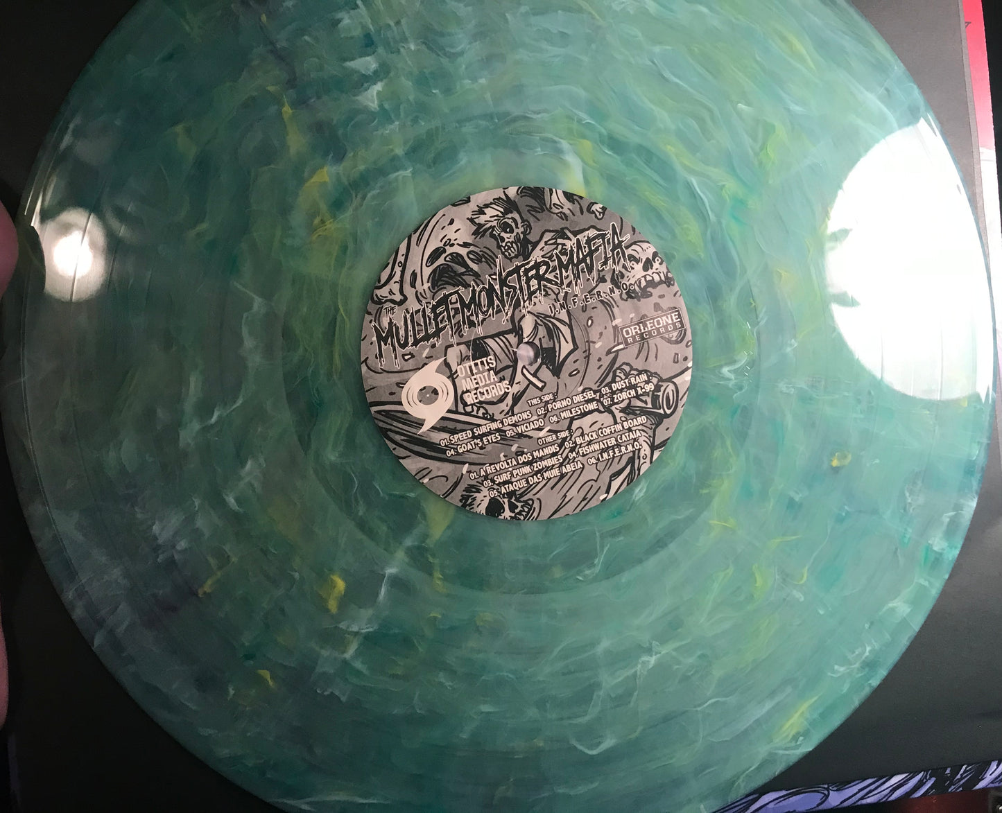 OMR-024 MULLET MONSTER MAFIA “I.N.F.E.R.N.O.” 12 inch Vinyl LP (Random Colored Vinyl)