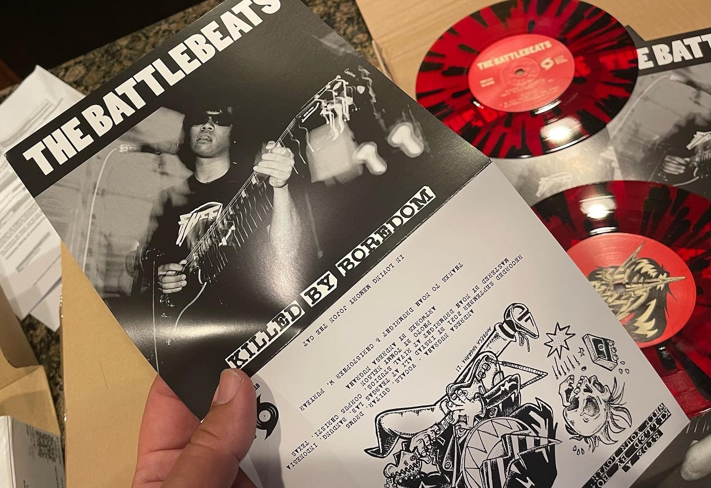 OMR-049 The Battlebeats “Killed By Boredom” 7 Inch Ep (Colored Vinyl)