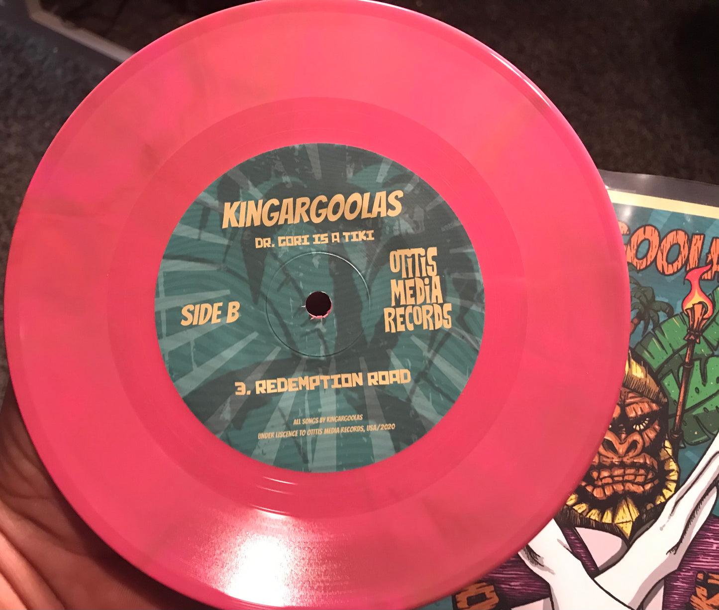 OMR-022 KINGARGOOLAS “Dr Gori is a Tiki” 7 inch Vinyl EP (Random Colored Vinyl)