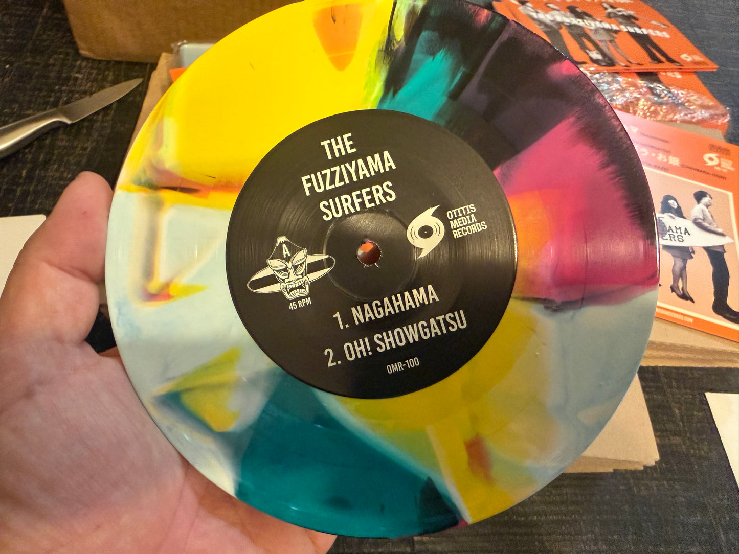 OMR-100 The Fuzziyama Surfers “4 Song EP” 7 inch VINYL (Random Colored)