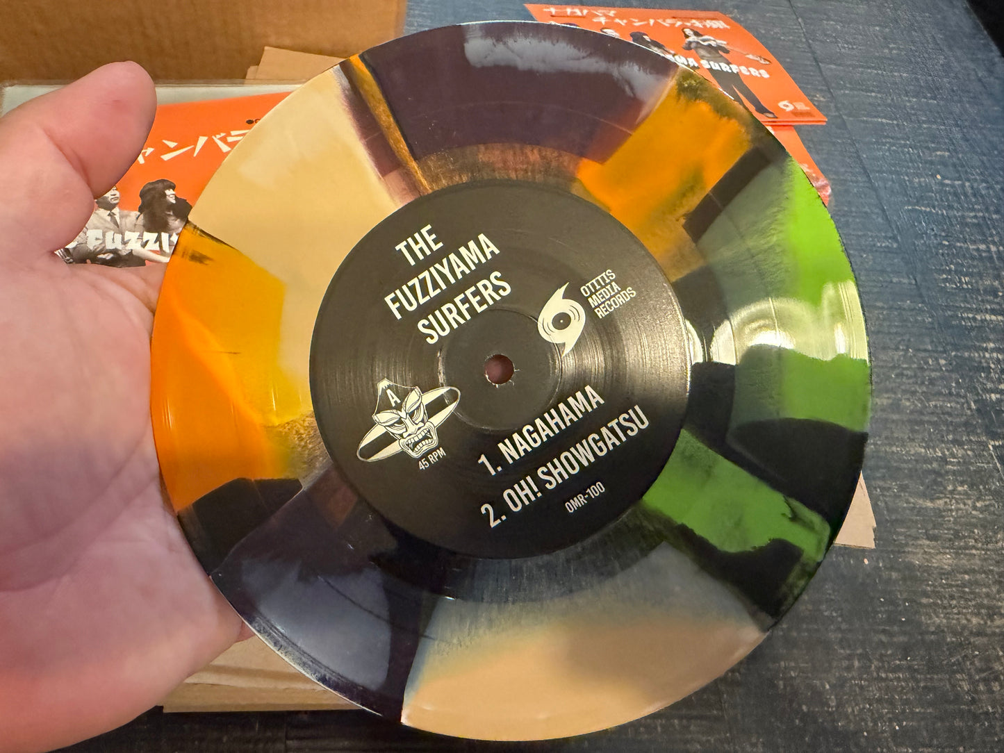 OMR-100 The Fuzziyama Surfers “4 Song EP” 7 inch VINYL (Random Colored)