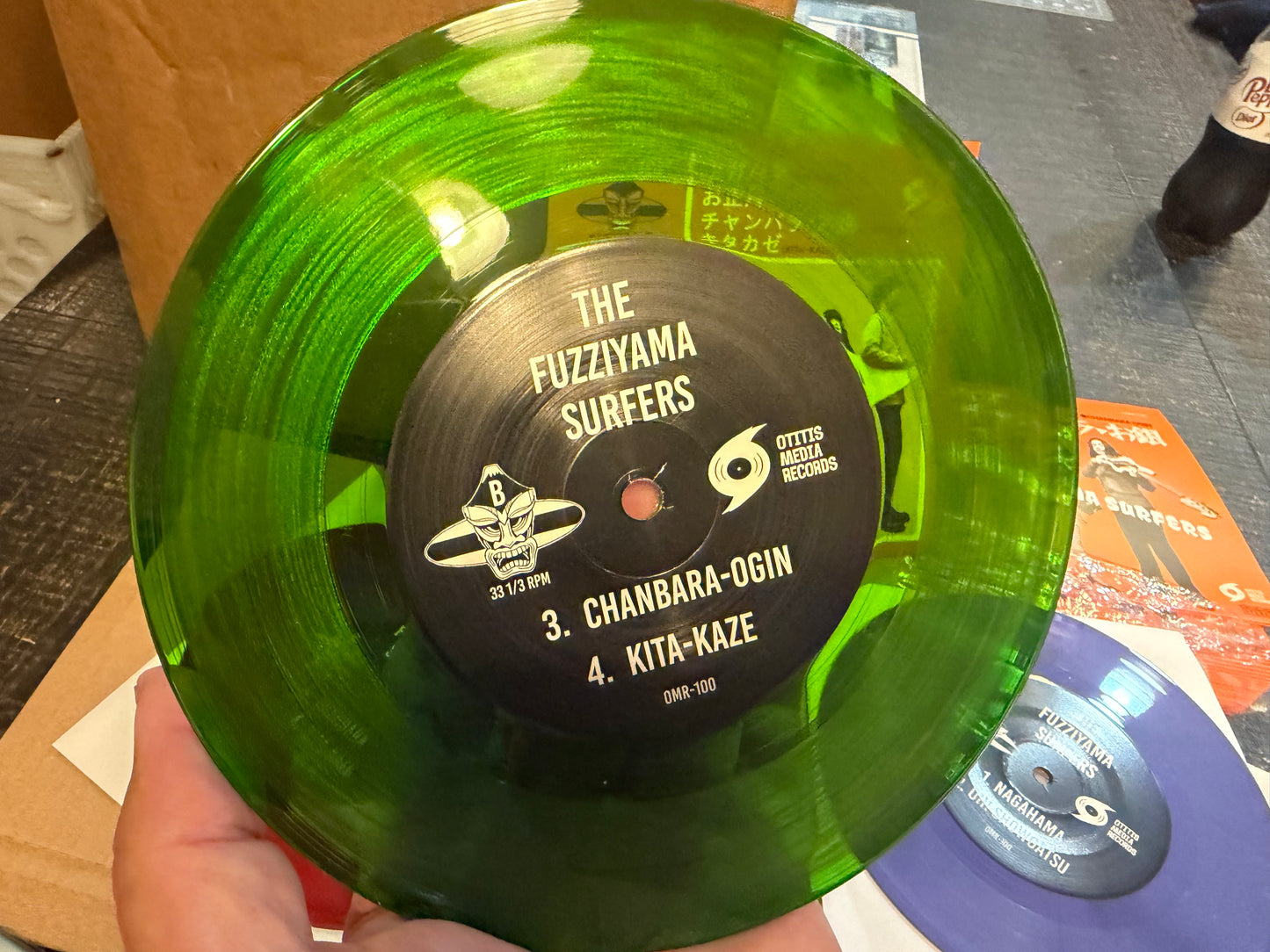 OMR-100 The Fuzziyama Surfers “4 Song EP” 7 inch VINYL (Random Colored)