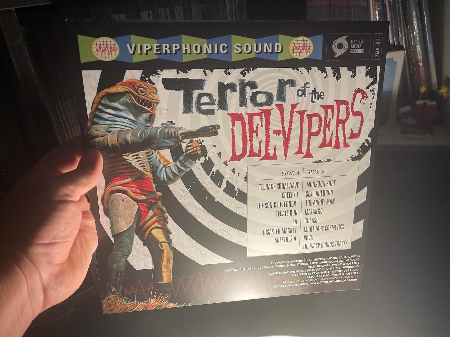 OMR-096 The Del Vipers “Terror of The Del Vipers” SUPER LIMITED HAND MADE VARIANT (Gobstopper design) Limited to 10 pressed! ***Non Wax Mage￼