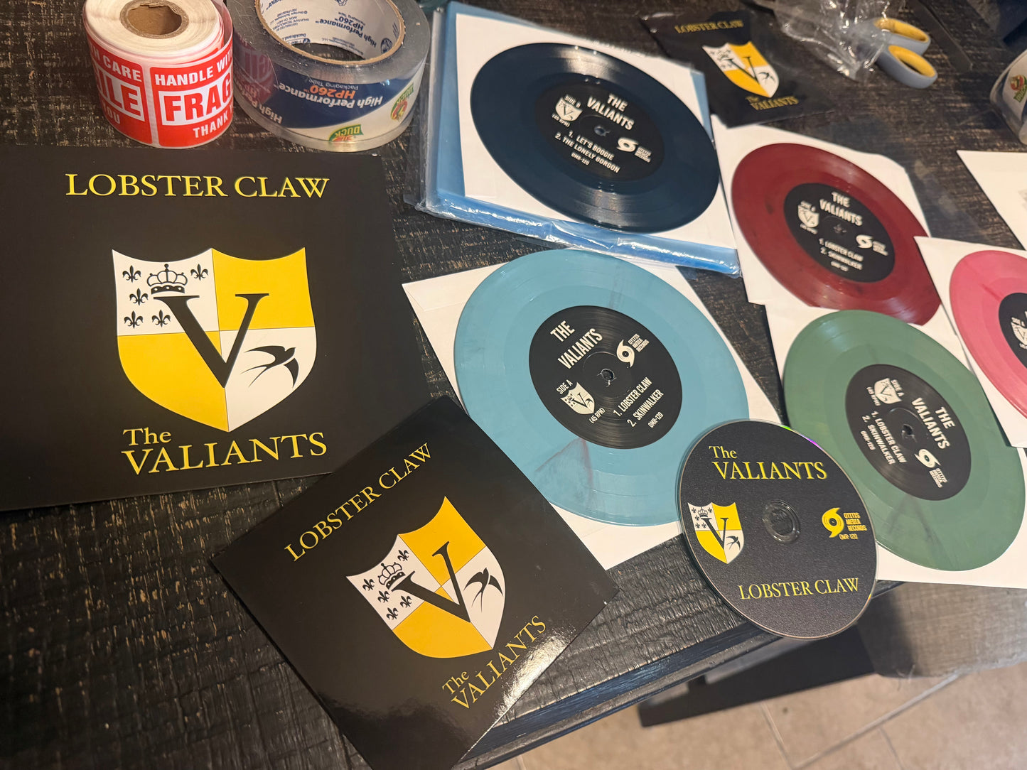 OMR-120 THE VALIANTS “Lobster Claw” EP 7” Vinyl/CD