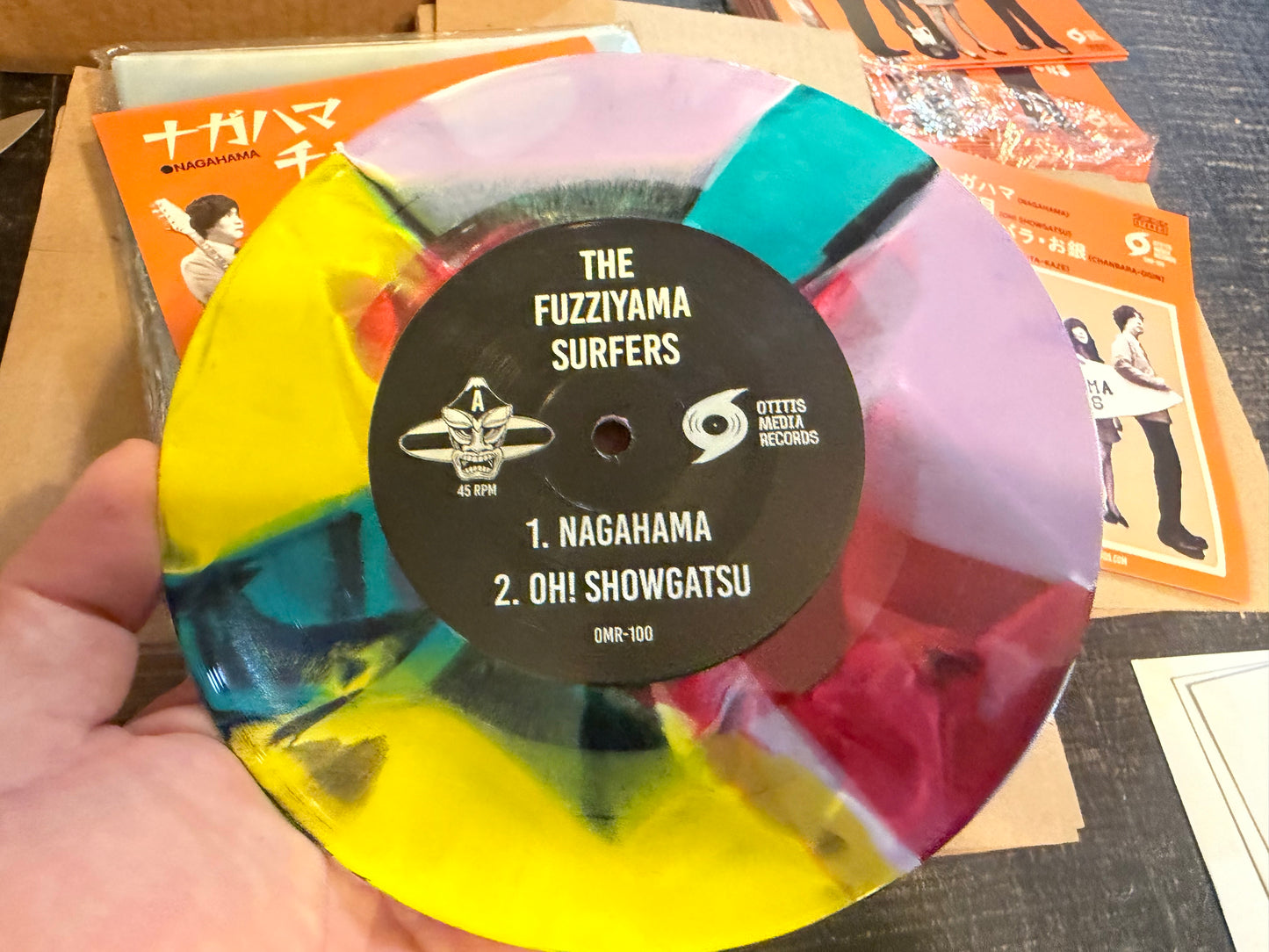 OMR-100 The Fuzziyama Surfers “4 Song EP” 7 inch VINYL (Random Colored)