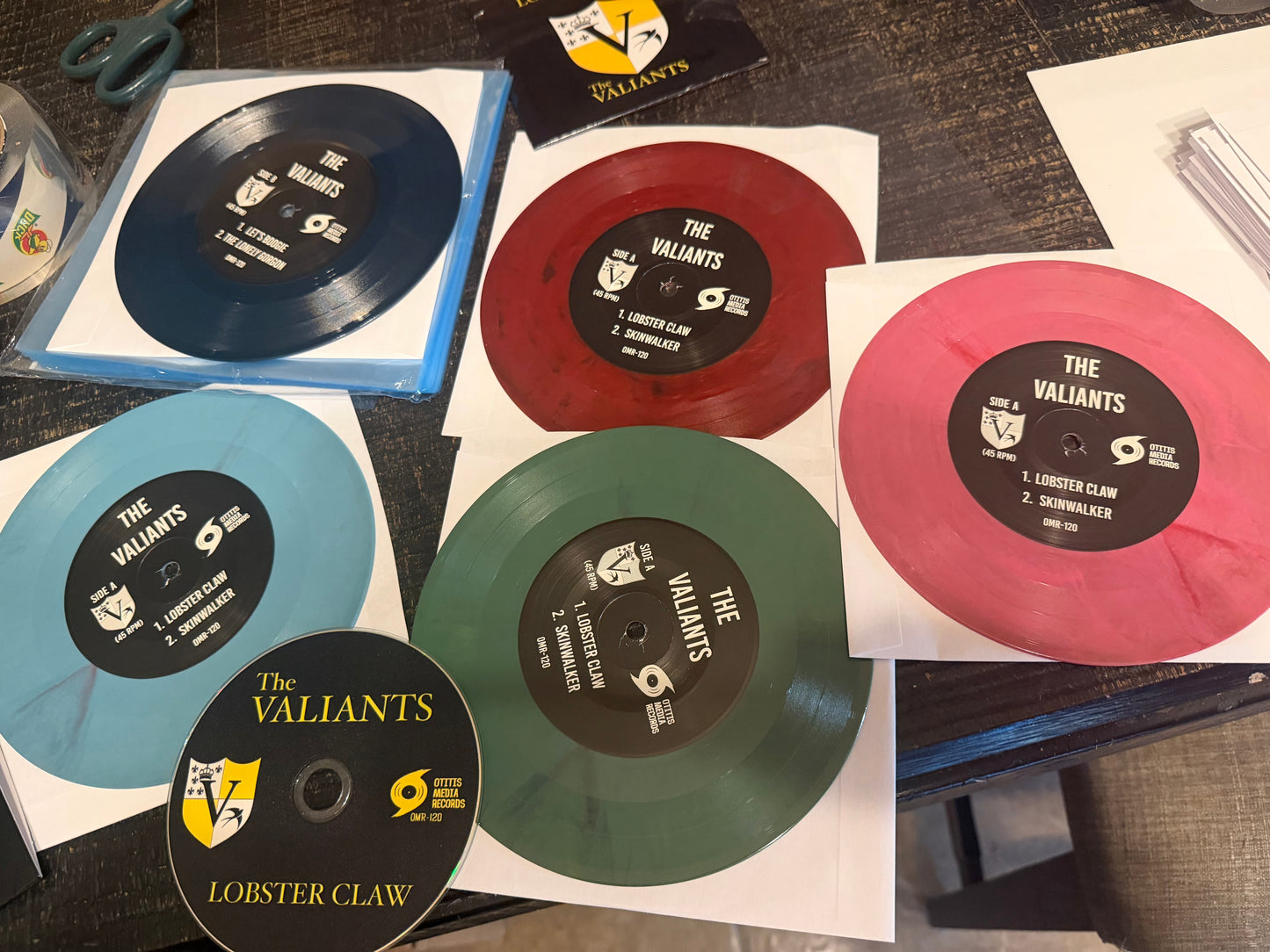 OMR-120 THE VALIANTS “Lobster Claw” EP 7” Vinyl/CD