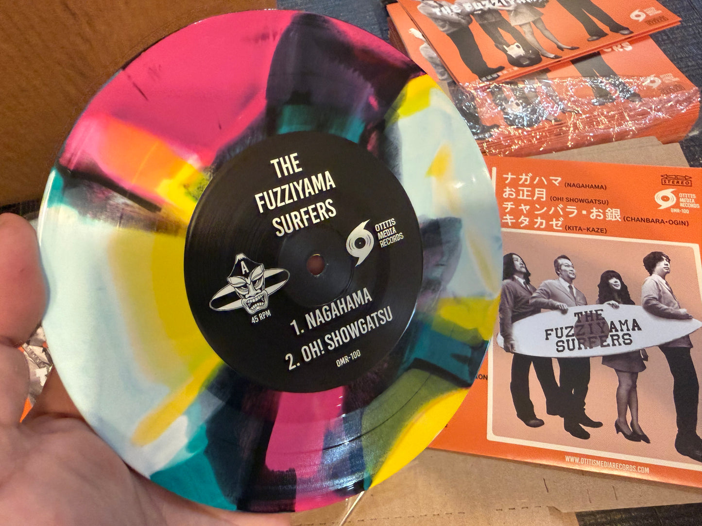 OMR-100 The Fuzziyama Surfers “4 Song EP” 7 inch VINYL (Random Colored)