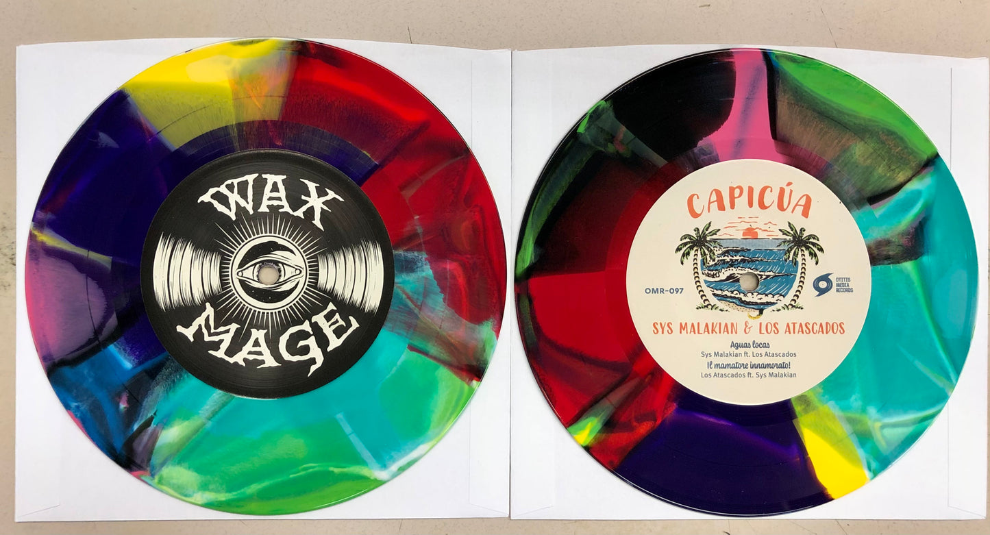 OMR-097 Los Atascados ft. Sys Malakian 7” EP (4 Songs) WAX MAGE limited edition! GOBSTOPPER Variant!