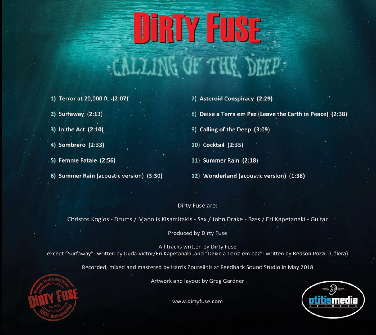 OMR-006 DIRTY FUSE “Calling of The Deep” CD