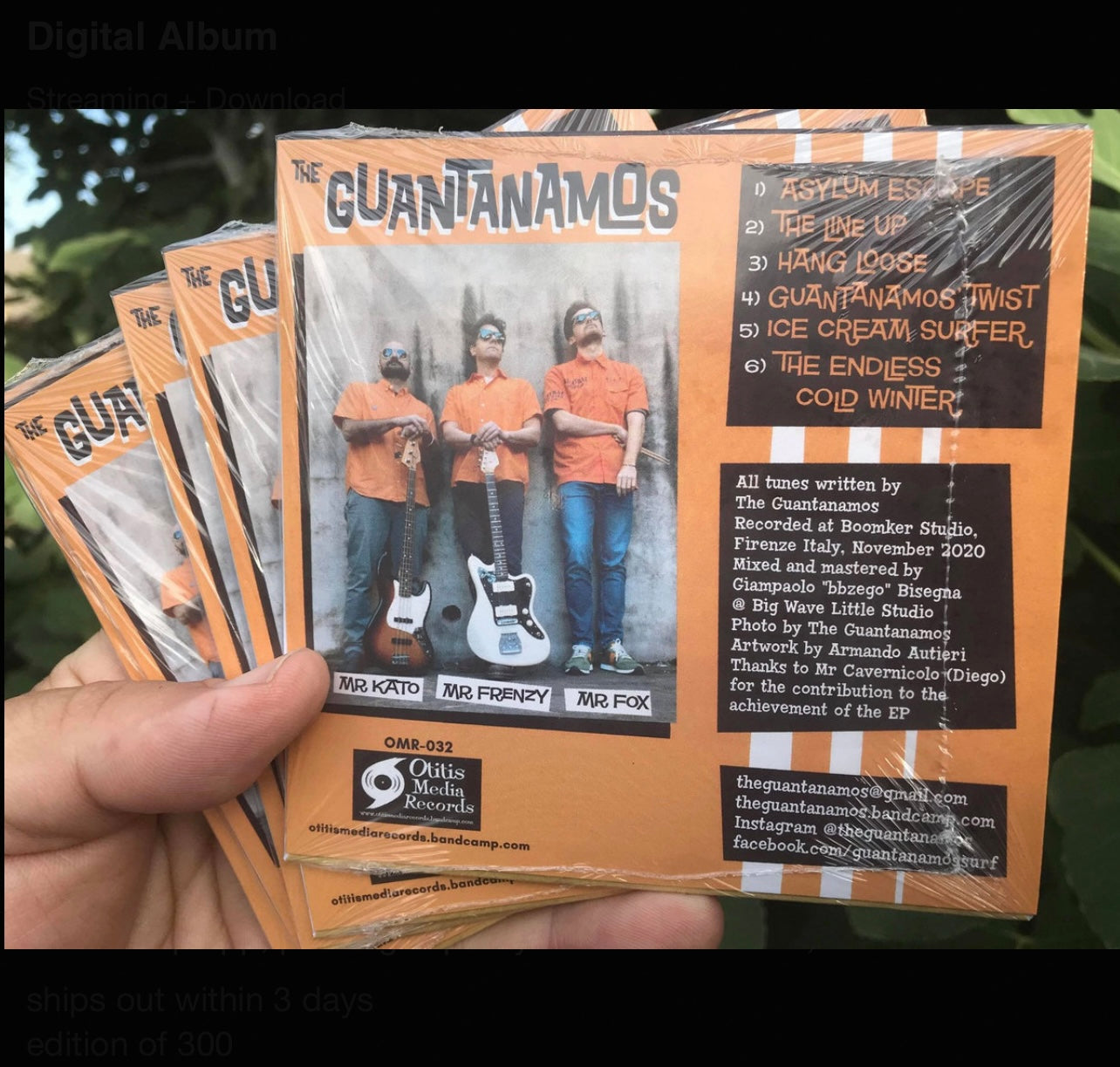 OMR-032 THE GUANTANAMOS “Asylum Escape” CD/EP