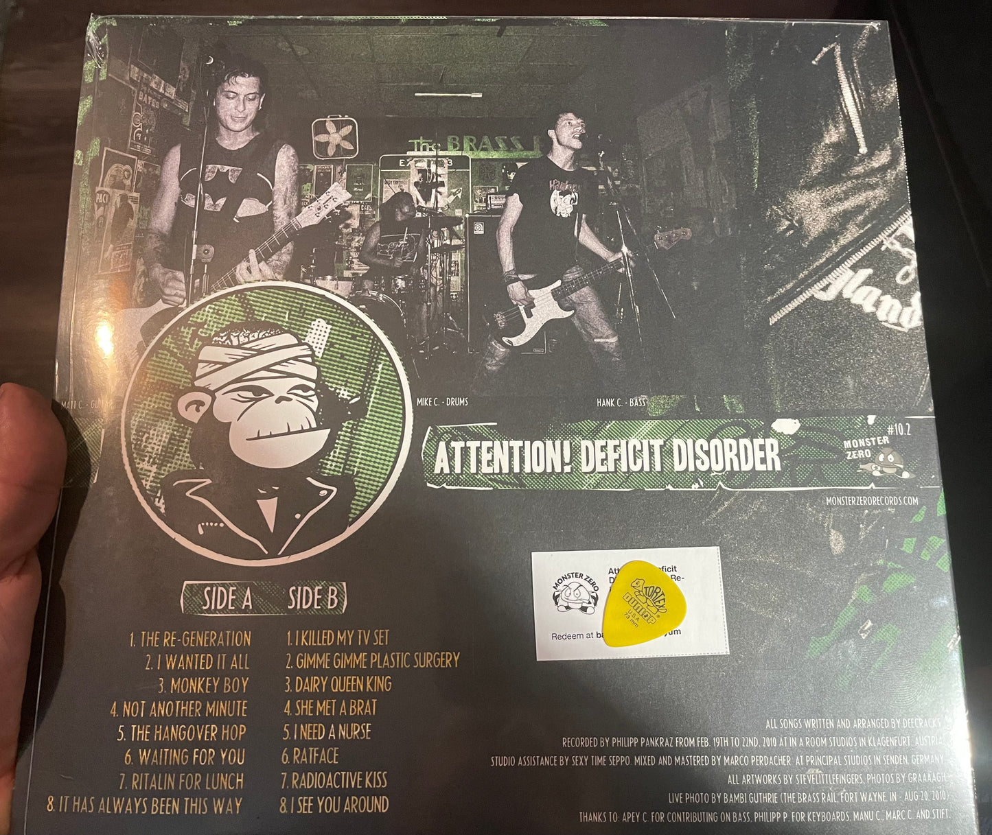 OMRDST-025 Dee Cracks “Attention! Deficit Disorder” 12 inch Vinyl LP