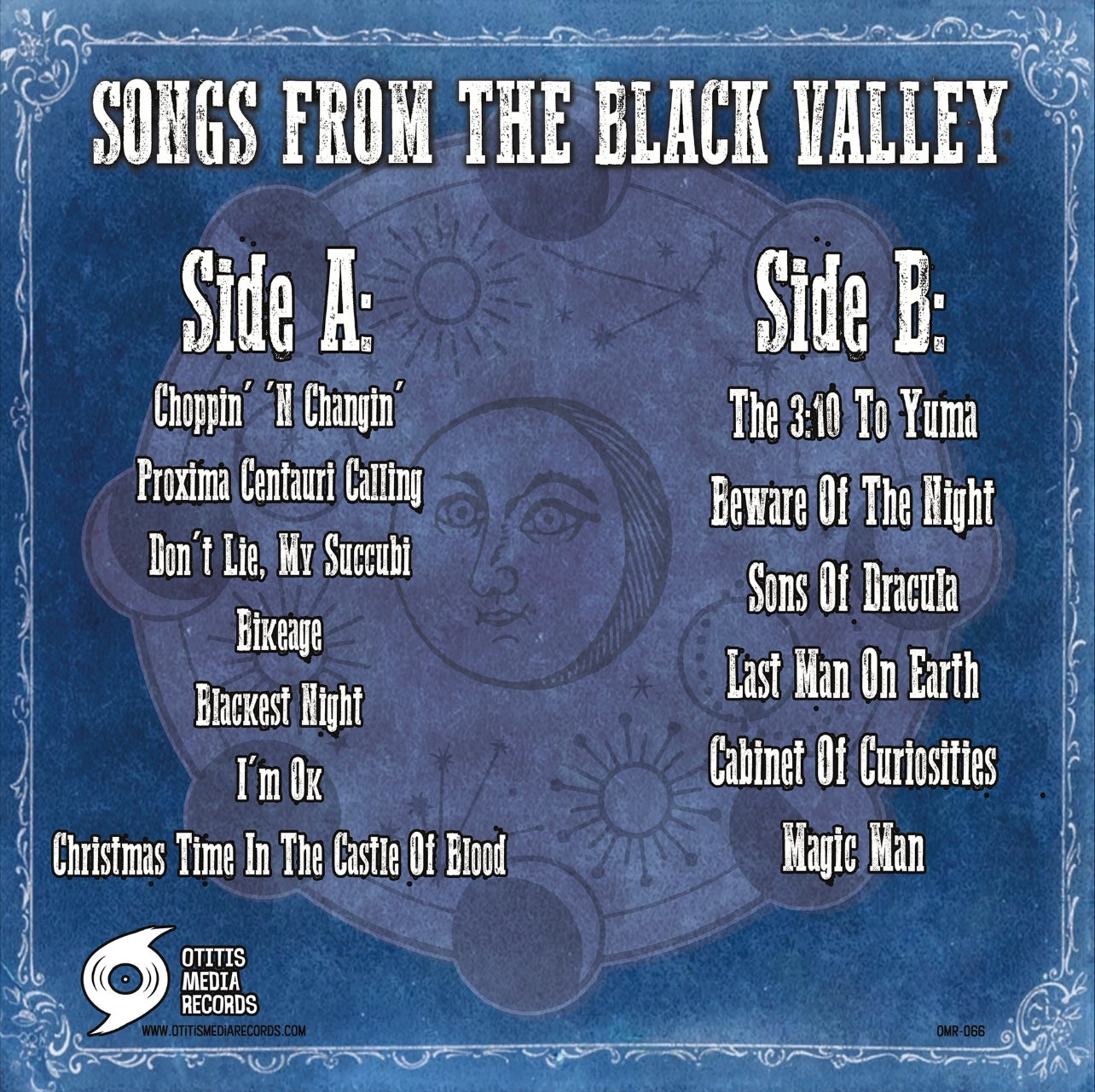 OMR-066 Black Valley Moon “Songs From The Black Valley” LP (Colored Vinyl)