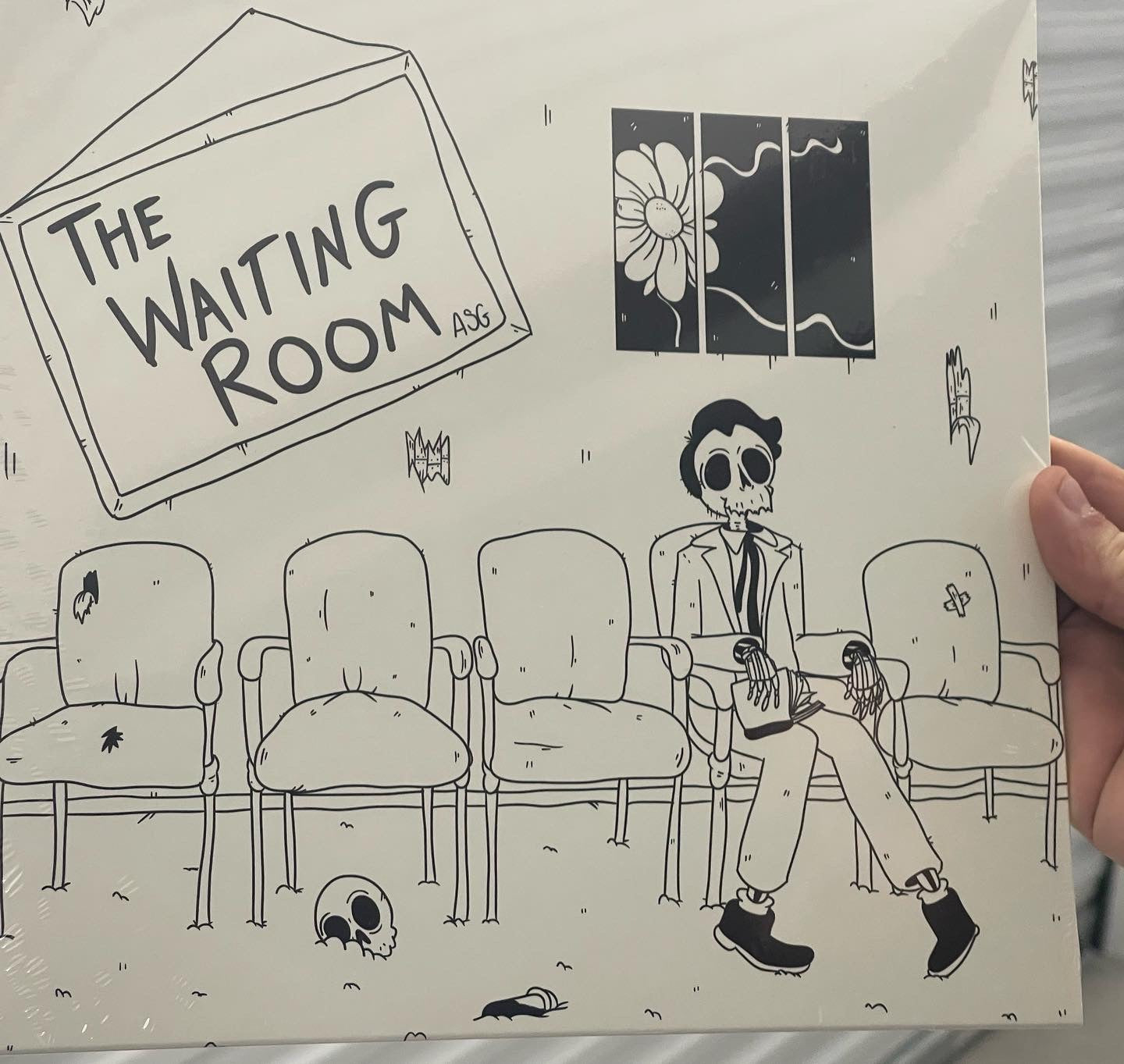 OMR-055 All Systems Go “The Waiting Room” 10” Vinyl (Black w/White Splatter)