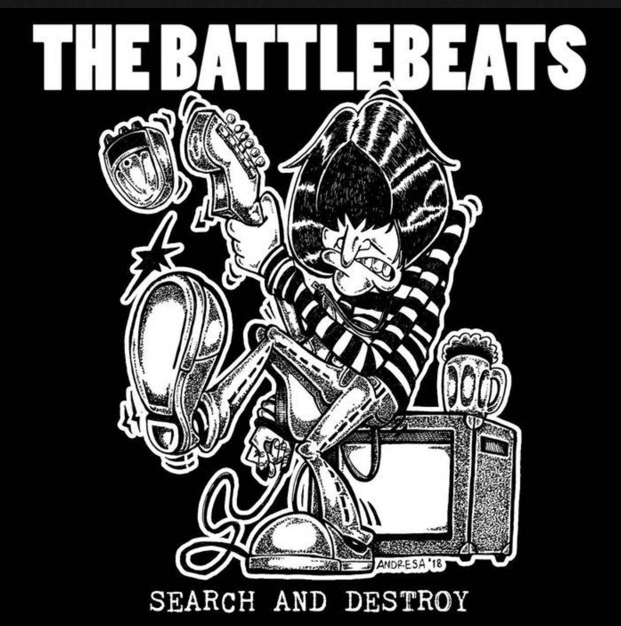 OMRDST-010 The Battlebeats “Search & Destroy” 12” vinyl LP