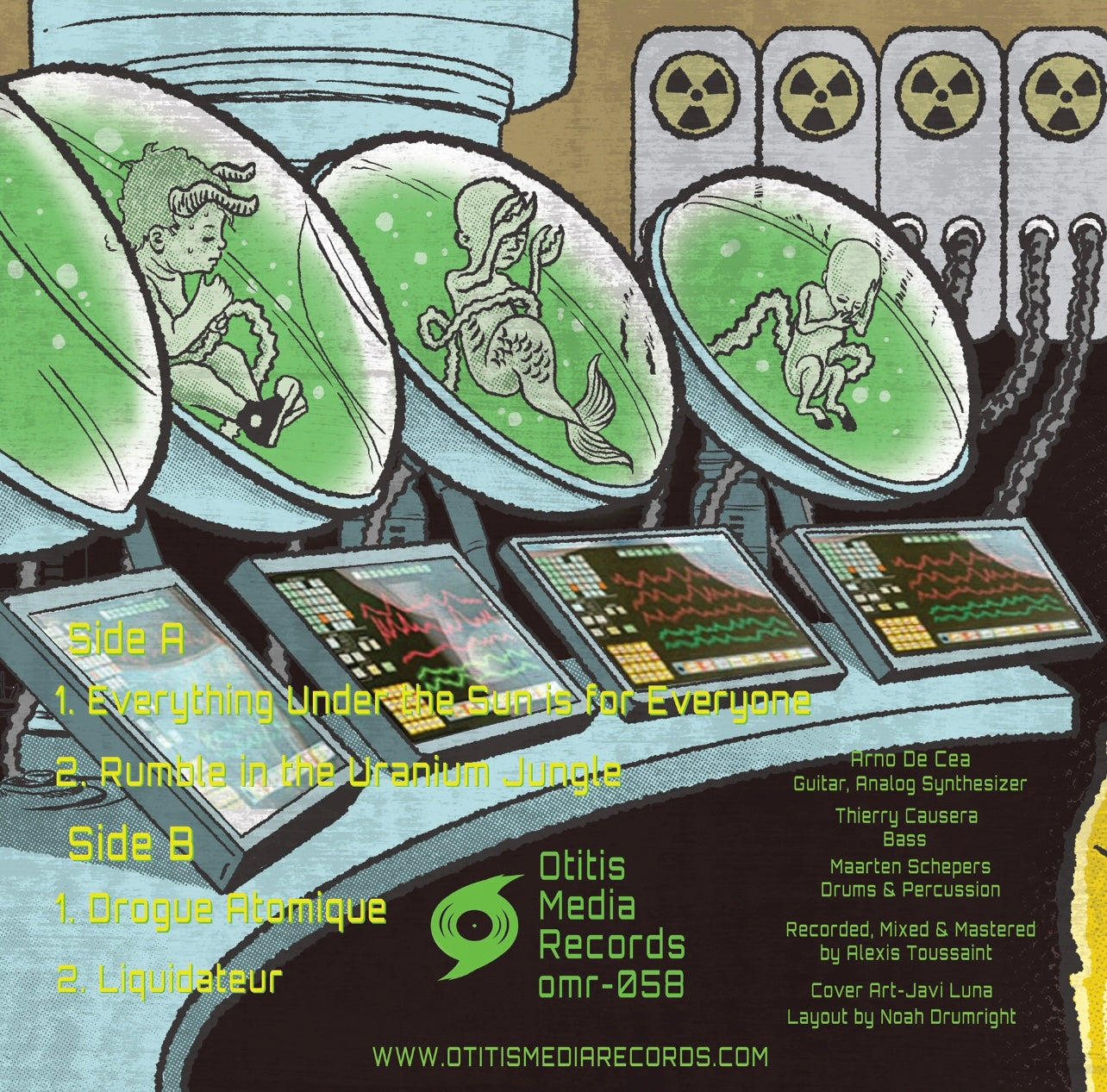 OMR-058 Arno De Cea & The Clockwork Wizards “Rumble in the Uranium Jungle” 7” EP